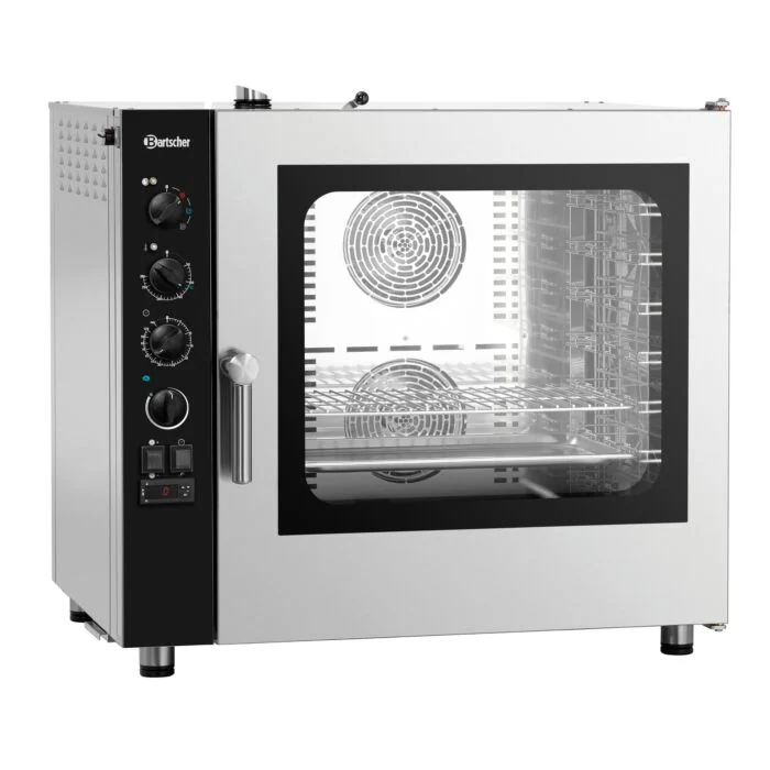 Bartscher Kombidämpfer Silversteam2 7111M – Frontansicht des Geräts mit 7 Einschüben