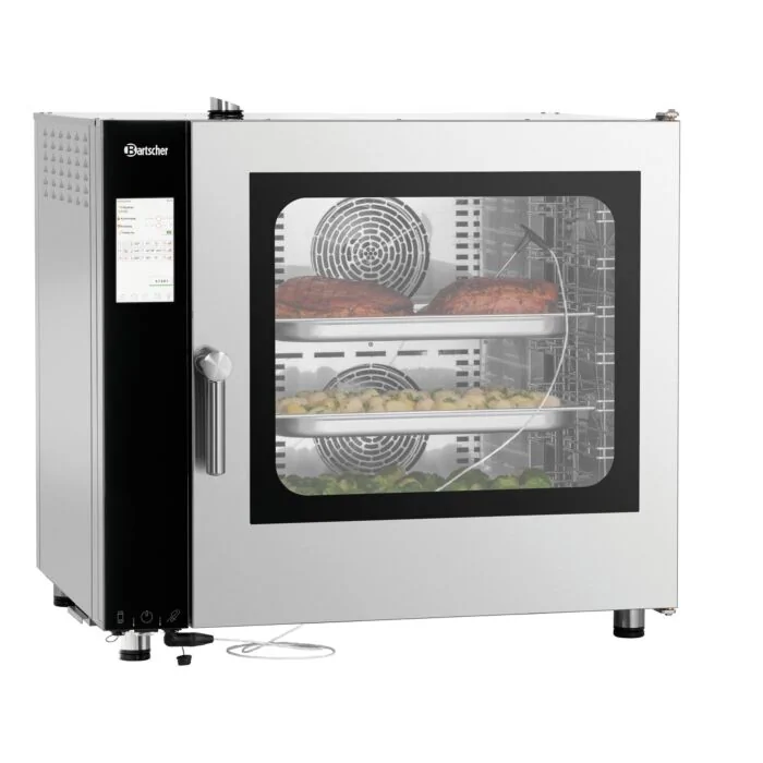 Bartscher Kombidämpfer Silversteam2 P-7111D – Frontansicht des Kombigeräts mit Touch-Display