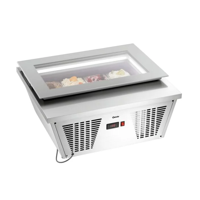 Bartscher Eisvitrine 4 x 6,5 L-F