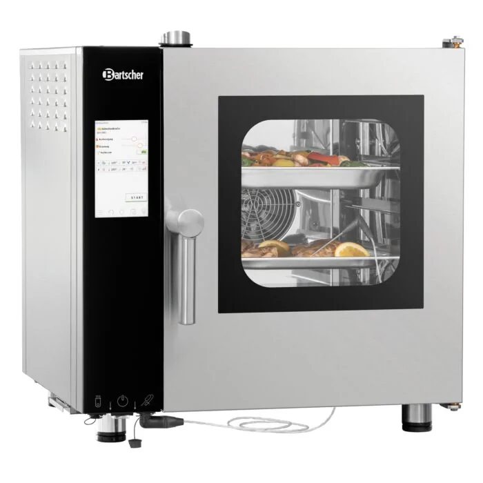 Bartscher Kombidämpfer Silversteam2 5230D – Frontansicht des Kombidämpfers mit Touch-Display