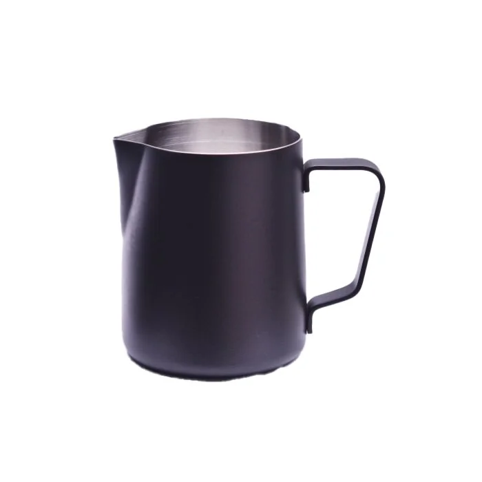 Coffway Milchkännchen mit Pulverbeschichtung 590 ml, schwarz