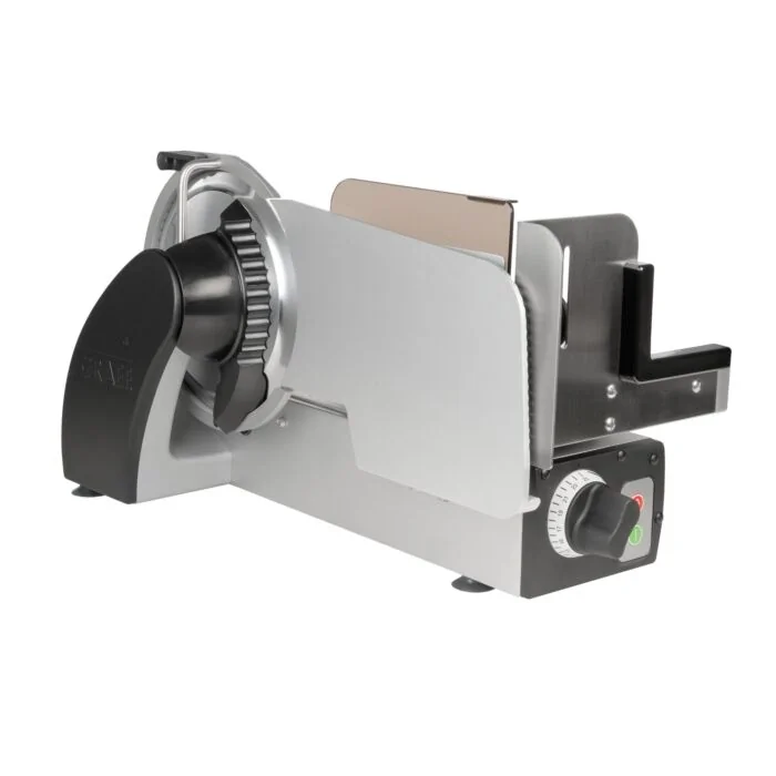 GRAEF Allesschneider Concept 25L – Frontansicht der gewerblichen Aufschnittmaschine mit 250-mm-Messer