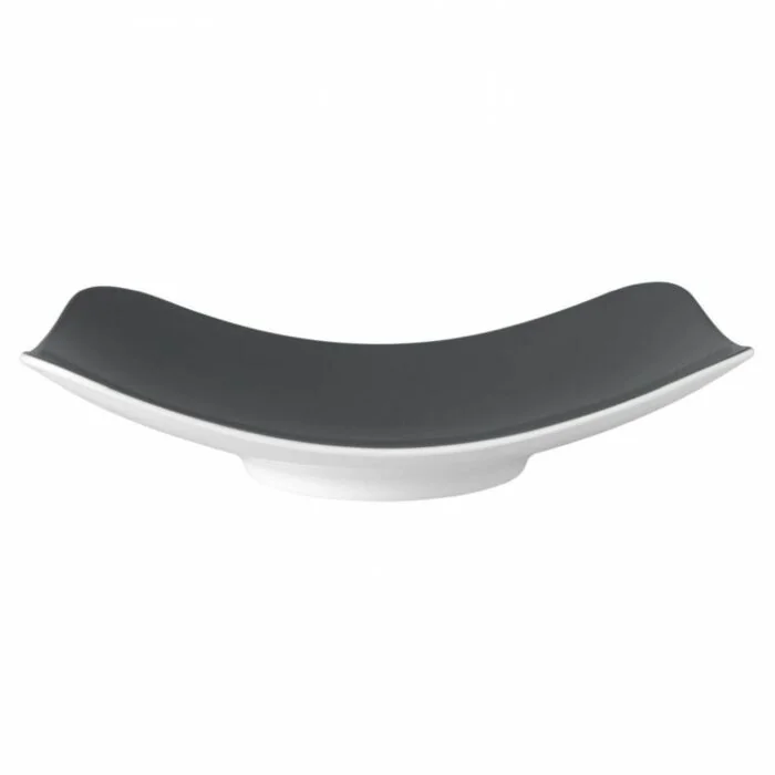 Seltmann Weiden COUP Fine Dining Fashion Coupschale rechteckig 25,5x18 cm M5386, anthrazit 