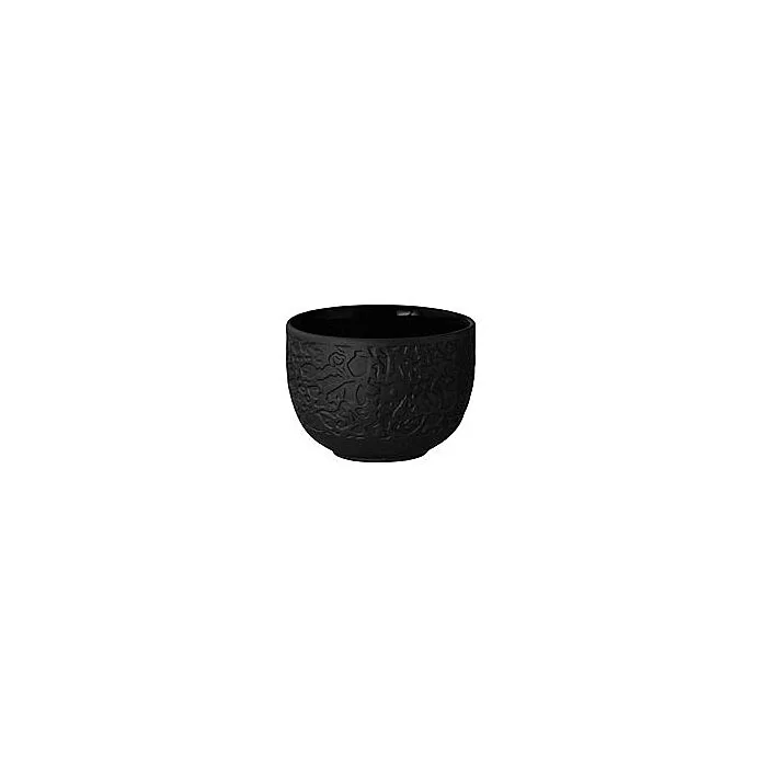 Seltmann Weiden NORI Dipschale 7 cm Relief, Bisquit schwarz