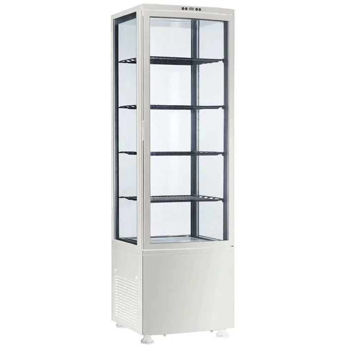 SARO Kühlvitrine, 235 Liter Modell SVEN weiß