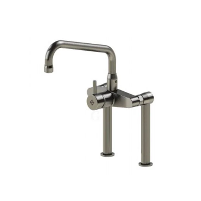 Echtermann Zweiloch-Einhebel-Mischbatterie 1/2 Zoll mit HU-Auslauf, A= 310 mm, H=310 mm
