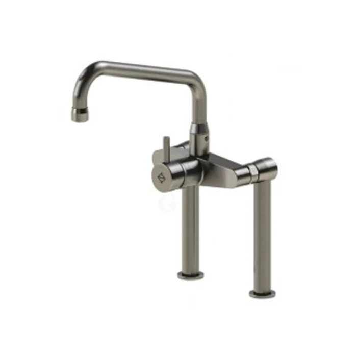 Echtermann Zweiloch-Einhebel-Mischbatterie 1/2 Zoll mit HU-Auslauf, A= 310 mm, H=360 mm