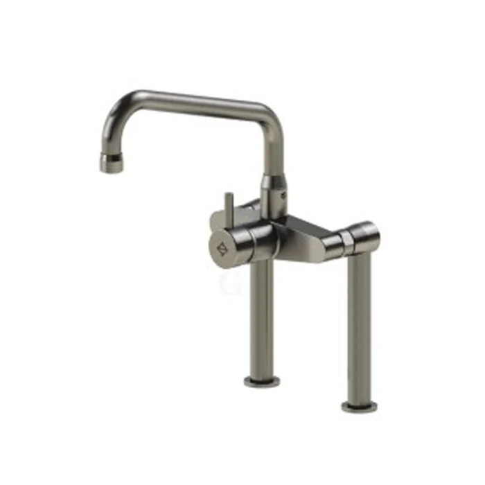 Echtermann Zweiloch-Einhebel-Mischbatterie 1/2 Zoll mit HU-Auslauf, A= 360 mm, H=360 mm