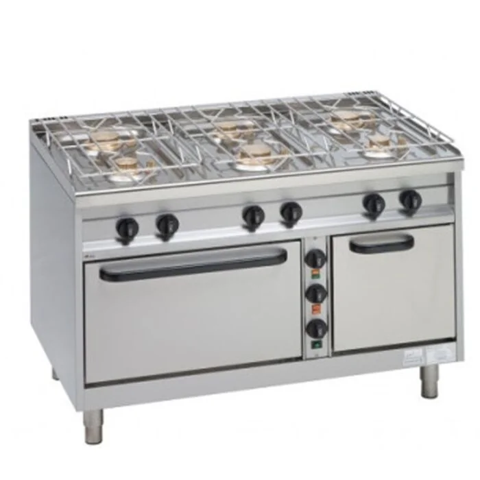 EKU Thermik 650 Gas-Herde "EmaxxBurner Kompakt" EB-650-GEHW-6