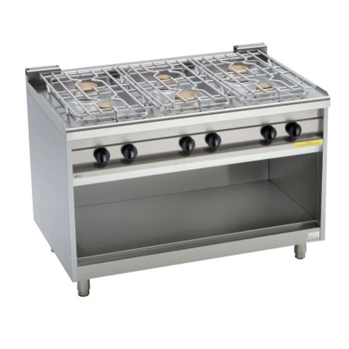 EKU Thermik 750 Gasherd PowerBurner GST-6-B beidseitig bedienbar