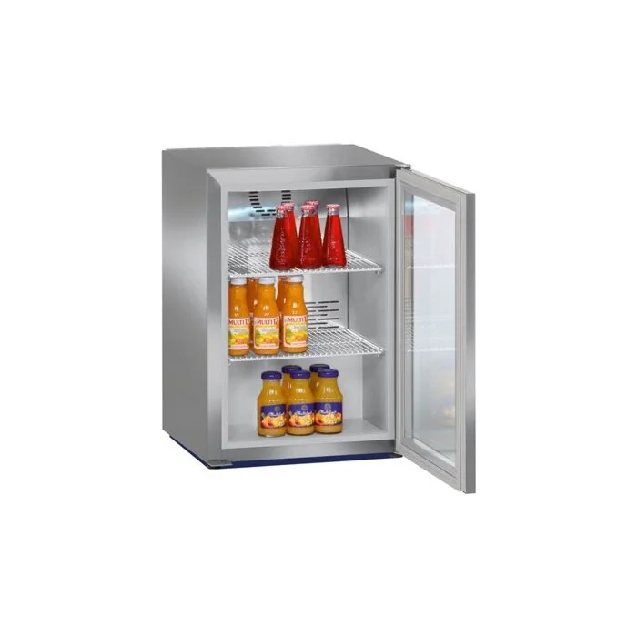 Liebherr Edelstahl Thekenkühler mit Glastür FKv 503-24 Var. H48