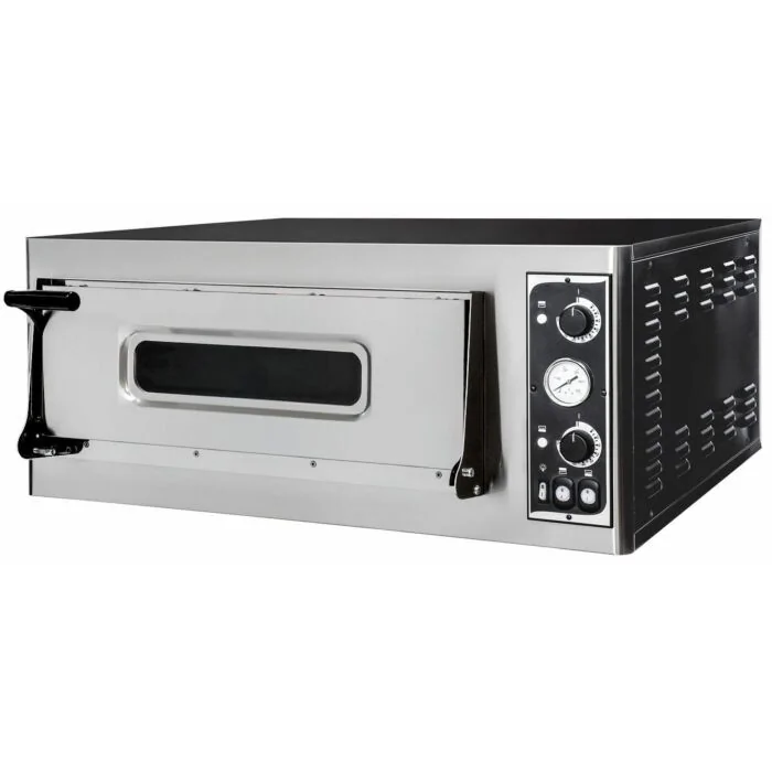 Hendi Pizza Ofen Basic 4, 1 Kammer, 45 / 455 ˚C, 400 V / 4,7 kW, 975 x 814 x (H) 413 mm