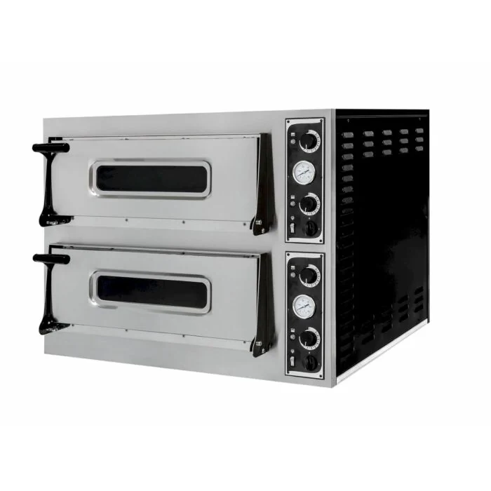 Hendi Pizzaofen Basic 44, 2 Kammern, 45 / 455 ˚C, 400 V / 9,4 kW, 975 x 814 x (H) 745 mm
