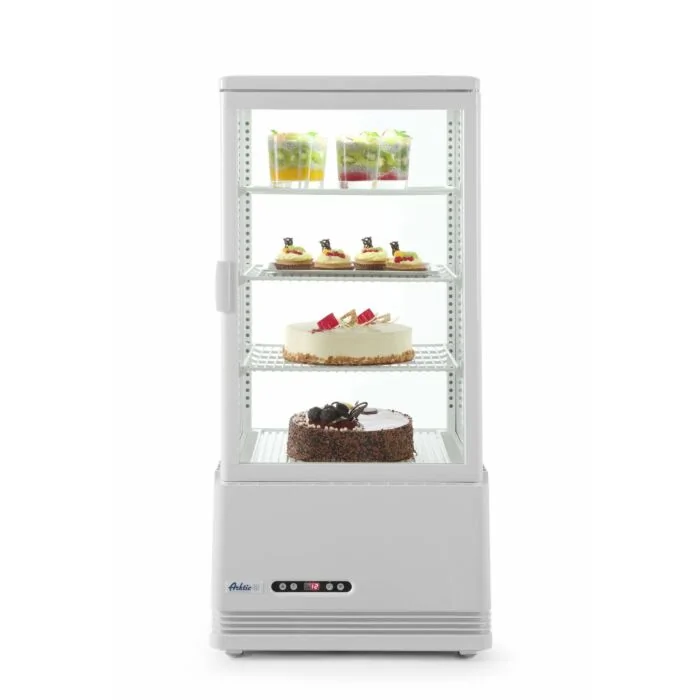 Hendi Aufsatz Kühlvitrine 78 Liter, weiß, 2 / 6 ˚C, 230 V / 0,17 kW, R600a, 452 x 406 x (H) 966 mm