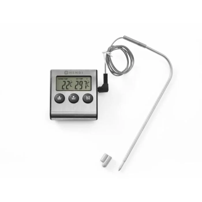Hendi Bratenthermometer mit Timer, -50 / 250˚C, 65 x 70 x (H) 17 mm