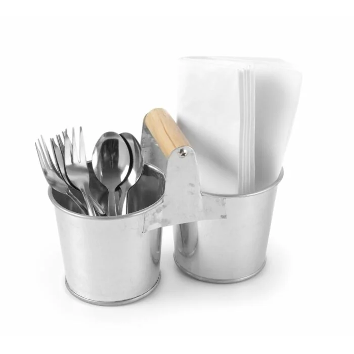 Hendi Doppeleimer mit Griff, 190 x 95x (H) 90 mm