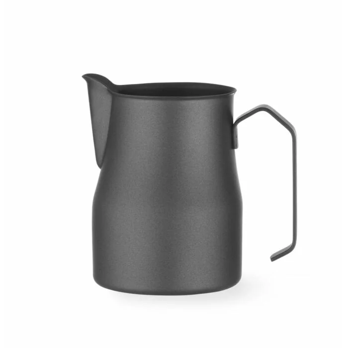 Hendi Milchkännchen mit V-förmigem Ausguss, mattschwarz, 0,7L, Schwarz, ø 84 x (H) 130 mm