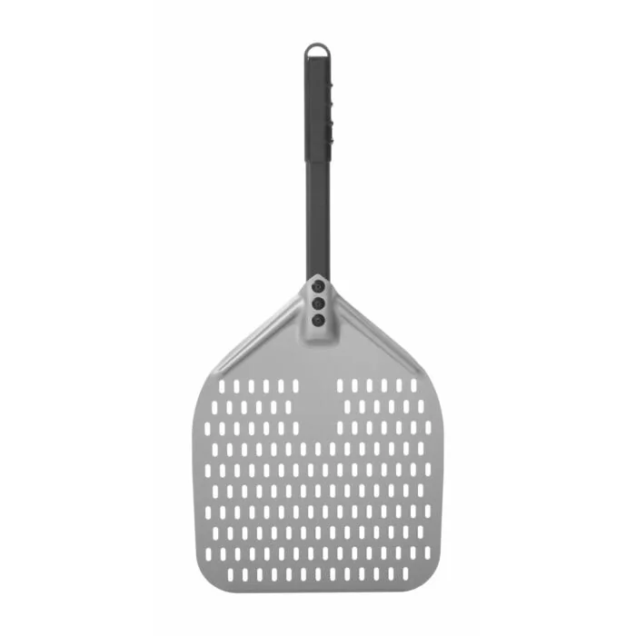 Hendi Pizzaschaufel - eckig, gelocht, kurzer Griff, 305 x 660 mm