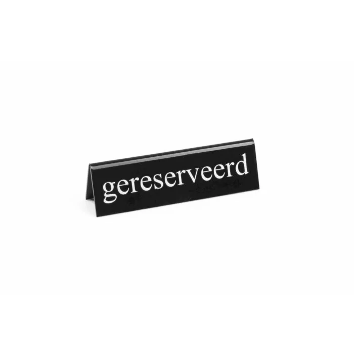 Hendi Tischschild Reserviert, réservé, 130 x 30 x (H) 38 mm