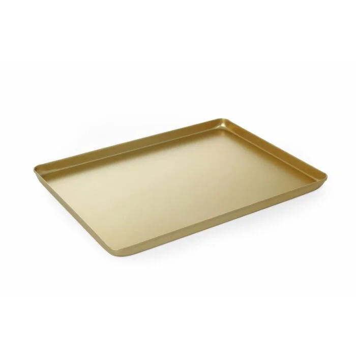 Hendi Präsentiertablett für Süßwaren, 400 x 300 x (H) 20 mm gold