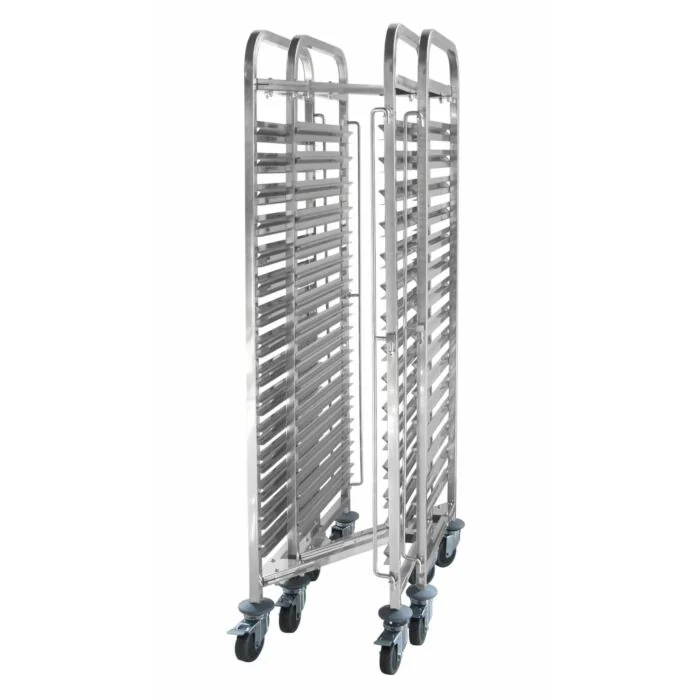 Hendi Abräumwaen, zusammenschiebbar - 15 x GN 1/1, 380 x 550 x (H) 1700 mm