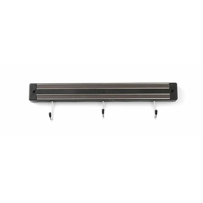 Hendi Messermagnetleiste mit Haken, 6 Haken, (L)625-mm