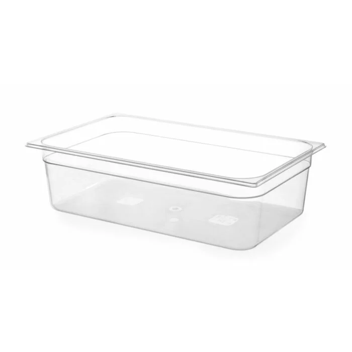 Hendi Gastronorm Behälter Polykarbonat transparent, GN 1/1, 28 L, 530 x 325 x (H) 200 mm