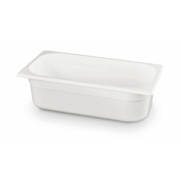 Hendi Gastronorm Behälter 1/3, GN 1/3, 2,5 L, Weiß, 325 x 176 x (H) 65 mm