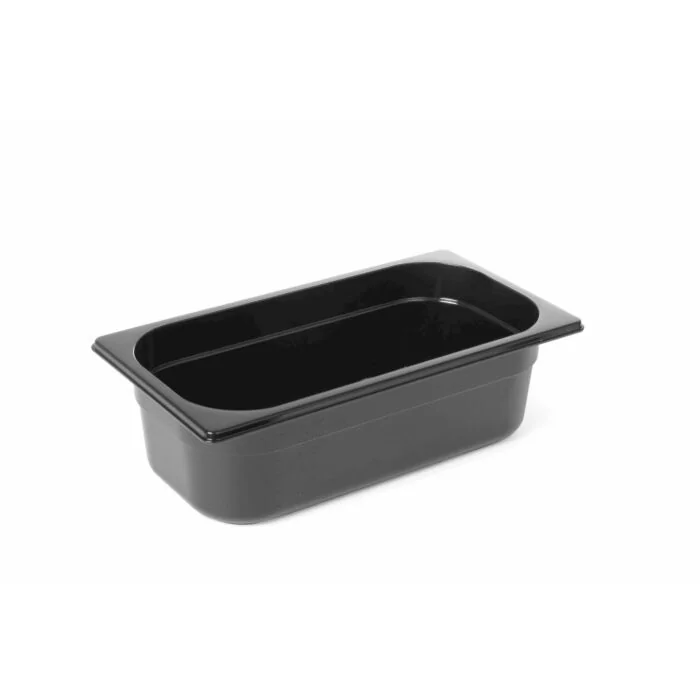 Hendi Gastronorm Behälter 1/4, GN 1/4, 1,8 L, Schwarz, 265 x 162 x (H) 65 mm