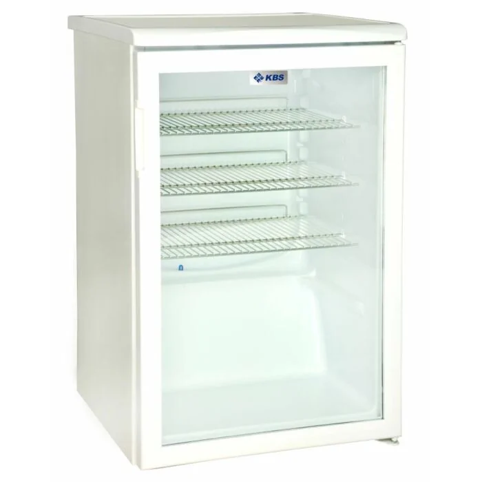 KBS Glastürkühlschrank K 140G weiß