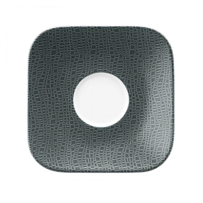 Seltmann Weiden COUP Fine Dining Fashion Kombi-Untere eckig groß 16x16 cm M5387, anthrazit 
