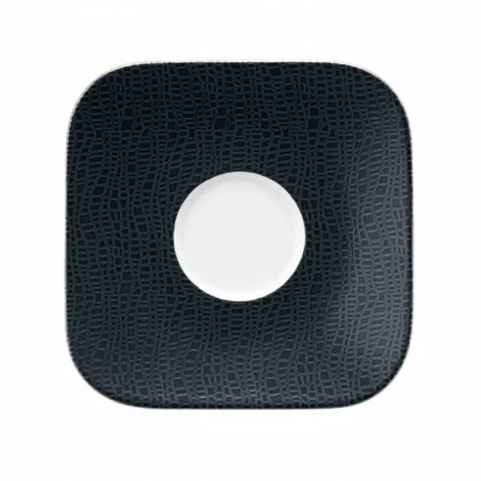 Seltmann Weiden COUP Fine Dining Fashion Kombi-Untere eckig groß 16x16 cm M5387, schwarz 