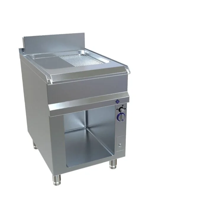 MKN Optima 850 Gas Griddleplatte 1 halb geriffelt