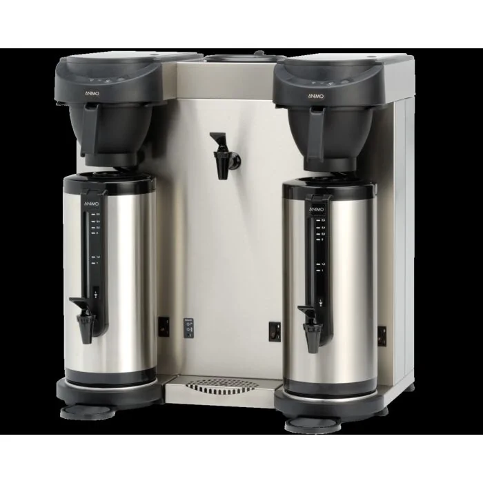 Animo Kaffeemaschine mit Heißwasserkocher MT202W schwarz