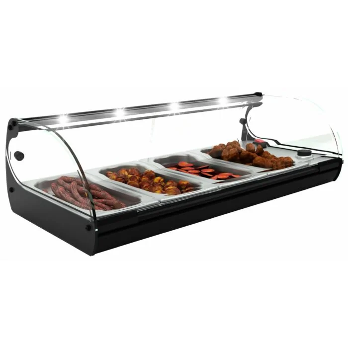 Neumärker Warmhaltevitrine Cristal 4 4x GN 1/3 x 40 mm