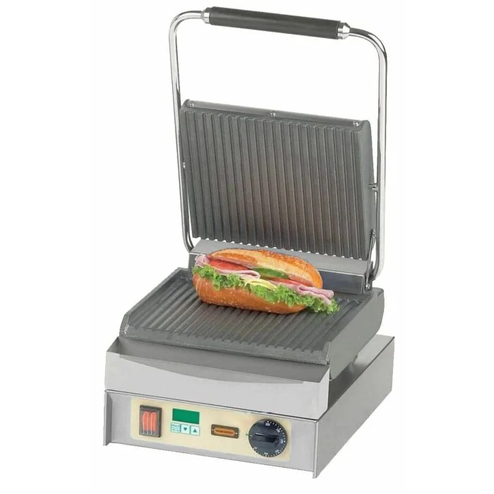 Neumärker Panini Master oben + unten geriffelt, mit Digitaltimer