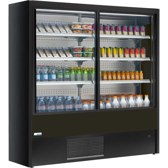 NordCap Cool-Line Wandkühlregal OLIMPO 100 mit Schiebetüren