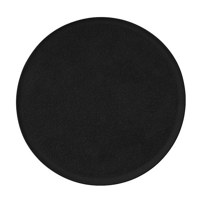 Seltmann Weiden NORI Platte rund 37,5 cm Vollrelief, Bisquit schwarz