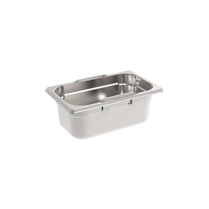 Rieber GastroNorm-Behälter GN 1/4 - 100 mm versenkbare Griffe