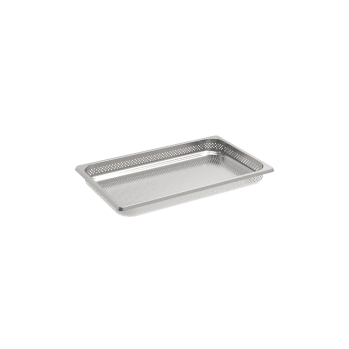 Rieber GastroNorm-Behälter GN 1/1 - 55 mm gelocht mit Stapelklappgriff