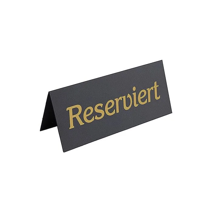 Contacto Reserviert-Aufsteller, schwarz