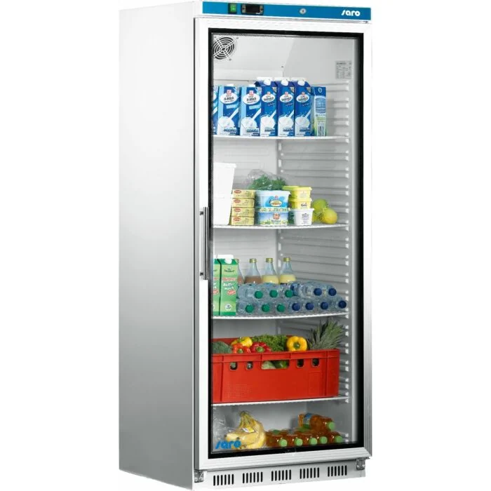 SARO Lagerkühlschrank mit Glastür - weiß Modell HK 600 GD
