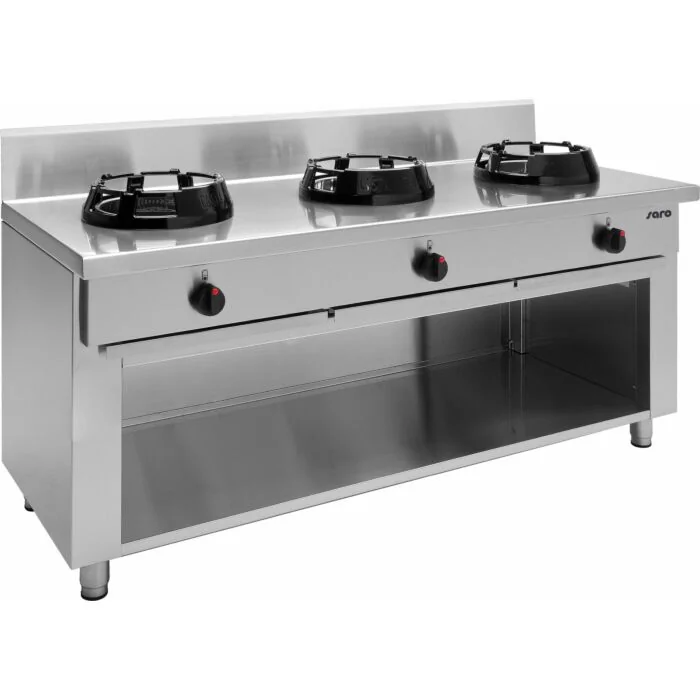 SARO Wok-Gasherd mit offenem Unterbau Modell Modell CC/03