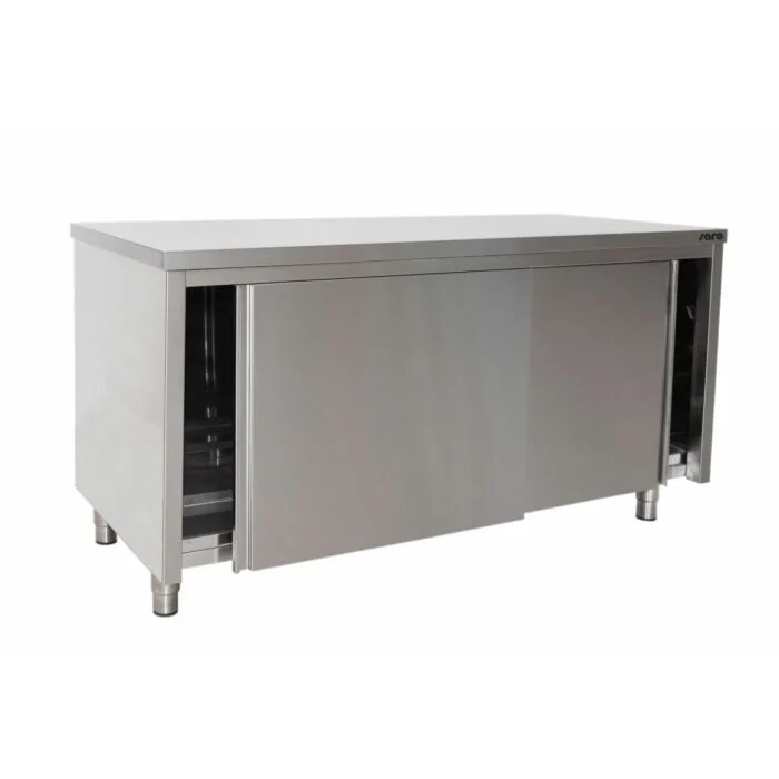 SARO Edelstahlschrank, Schiebetür - 700 mm Tiefe, 2000mm