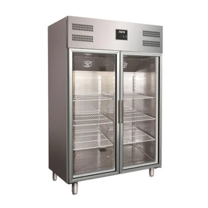 SARO Gewerbekühlschrank mit Glastür - 2/1 GN Modell GN 1200 TNG
