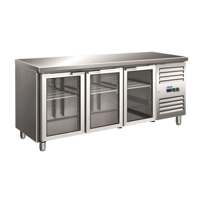 SARO Kühltisch mit Glastür Modell GN 3100 TNG