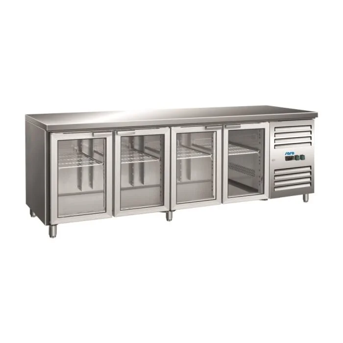 SARO Kühltisch mit Glastür Modell GN 4100 TNG