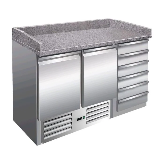 SARO Pizzatisch mit Schubladen Modell PZ 9001