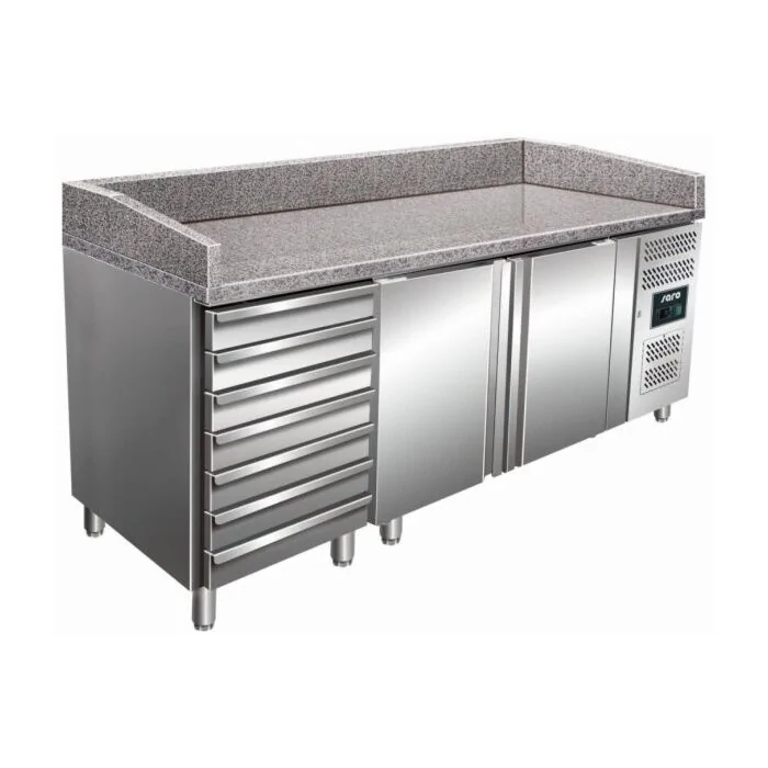 SARO Pizzatisch mit Schubladen Modell MARGA PZ 2610 TN