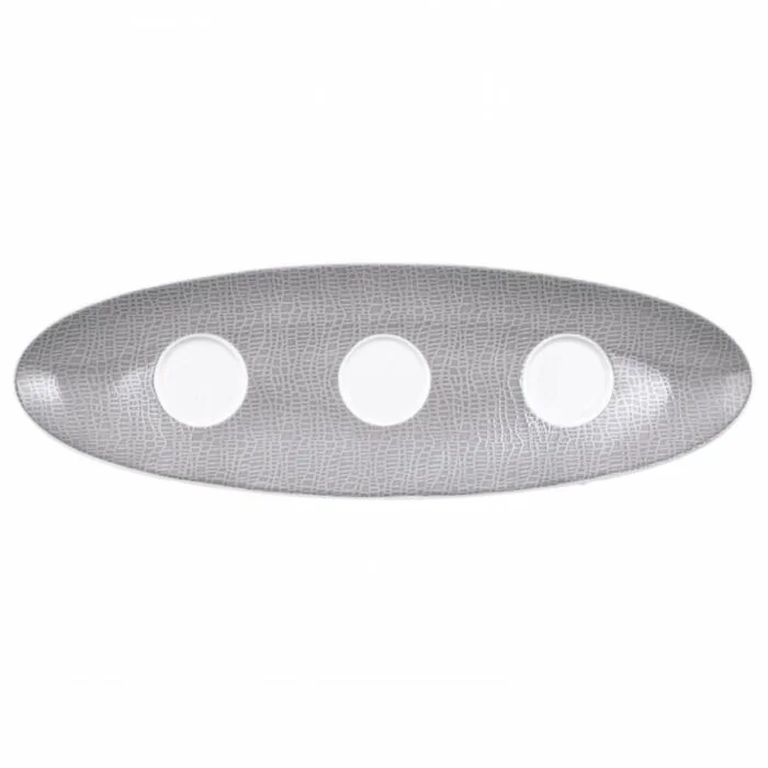 Seltmann Weiden COUP Fine Dining Fashion Setplatte 44 cm, grau 